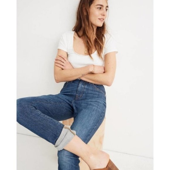 Madewell High Rise Slim Boyjean Eco Edition Size 24 - Picture 2 of 13